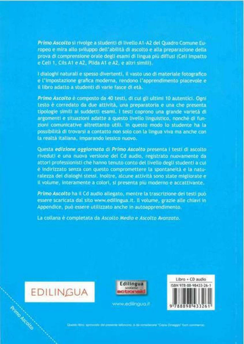 Primo Ascolto Studente (+CD)