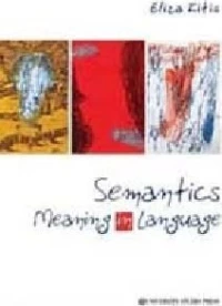Semantics Meaning in Language