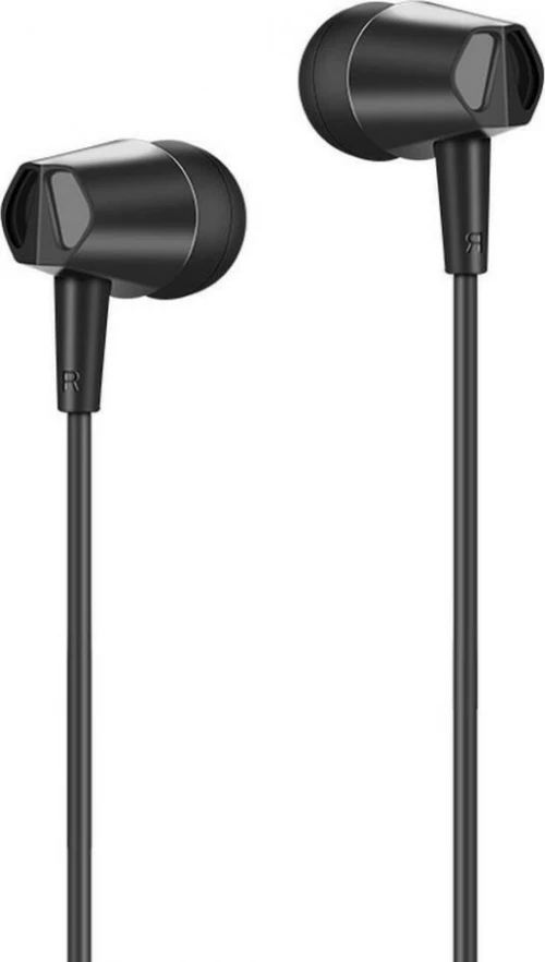 Hoco M34 Honor Music Universal  In-ear Handsfree με Βύσμα 3.5mm Μαύρο HC-M34WH