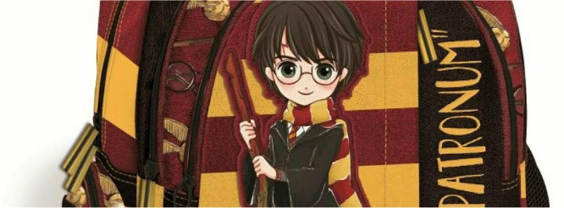 Τσάντα Πλάτης Δημοτικού Harry Potter Πολύχρωμη 30x14x44cm 224211 2022