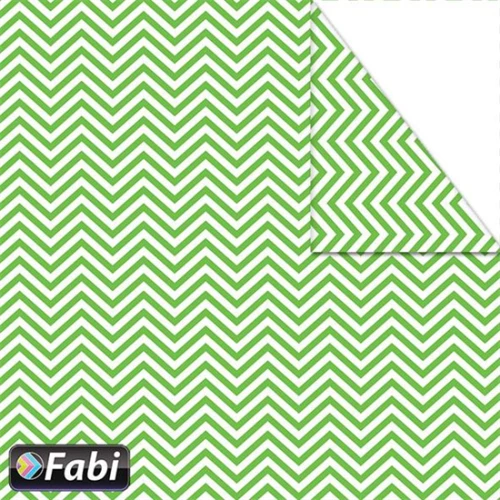 Χαρτόνι Ριγέ Διπλής Όψης Fabi 50x70cm 1τμχ Ζιγκ Ζαγκ Πράσινο 1455063