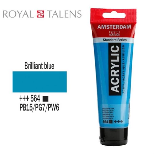 Ακρυλικό Χρώμα Royal Talens Amsterdam 120ml 564 Brilliant Blue 17095642