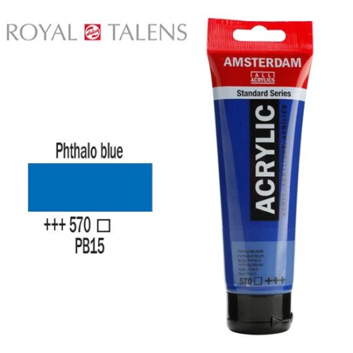 Ακρυλικό Χρώμα Royal Talens Amsterdam 120ml 570 Phthatlo Blue 17095702
