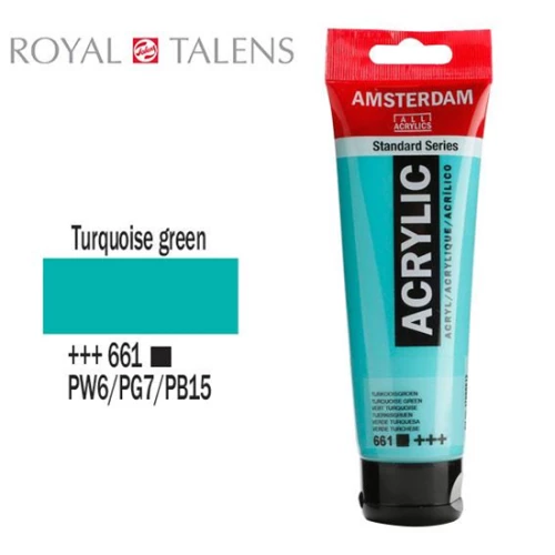 Ακρυλικό Χρώμα Royal Talens Amsterdam 120ml 661 Turquoise Green 17096612