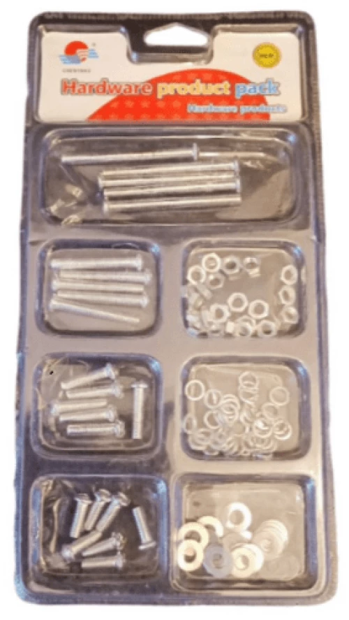 Chenyang Hardware Product Pack Σετ Βίδες Εξάγωνες Παξιμάδια Ροδέλες 76τεμ Μ5 35399-10