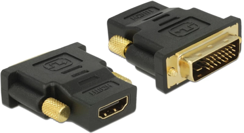 Delock Αντάπτορας Dvi 24+1 Σε Hdmi 65466, 4k, Gold-plated, Μαύρος