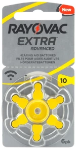 Rayovac Μπαταρίες Ακουστικών Βαρηκοΐας 10mf, Mercury Free, 1.45v, 6τμχ