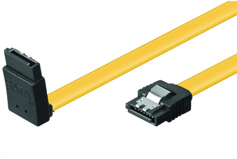 Powertech Καλώδιο Sata Iii 7pin Σε 7pin 90° Cab-w028, Metal Clip 0.5m