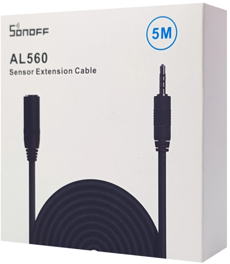 Sonoff Καλώδιο Επέκτασης Για Αισθητήρα Al560 Αδιάβροχο 5m Μαύρο