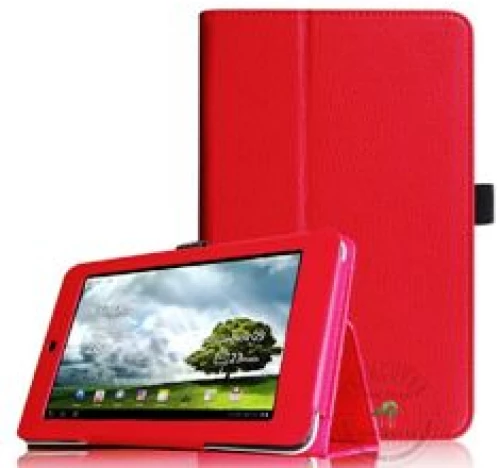 Asus Fonepad Me371 7" - Δερμάτινη & Αναδιπλούμενη Θήκη Stand Κόκκινο (oem)