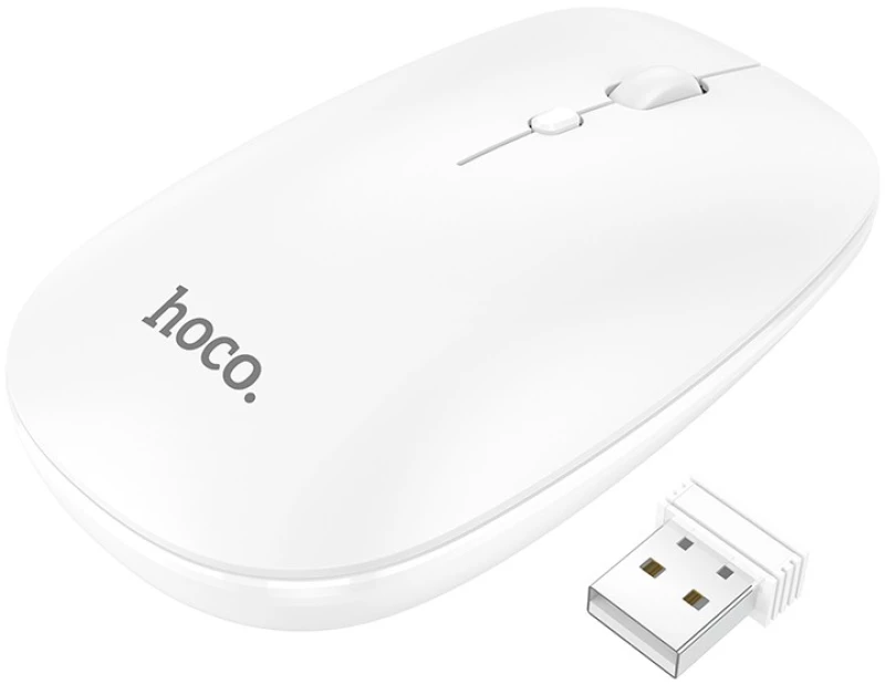 Bluetooth Ποντίκι Hoco Gm15 Business Wireless Mouse Με 3 Πλήκτρα Λευκό Dpi 800-1200-1600