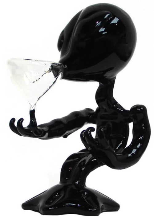 Γυάλινο Bong Black Alien 15cm