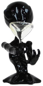 Γυάλινο Bong Black Alien 15cm