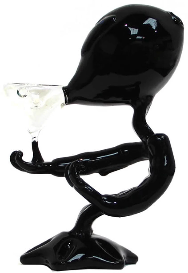 Γυάλινο Bong Black Alien 15cm