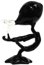 Γυάλινο Bong Black Alien 15cm