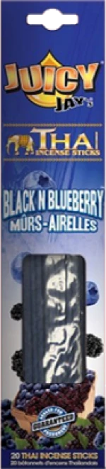 Juicy Jays Thai Incense Sticks Αρωματικά - Black & Blueberry (βατόμουρο) 20 Τεμ.