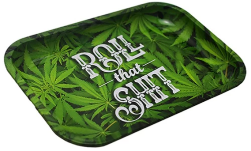 Rolling Tray Δίσκος Green Leaf - Medium (29x19cm)
