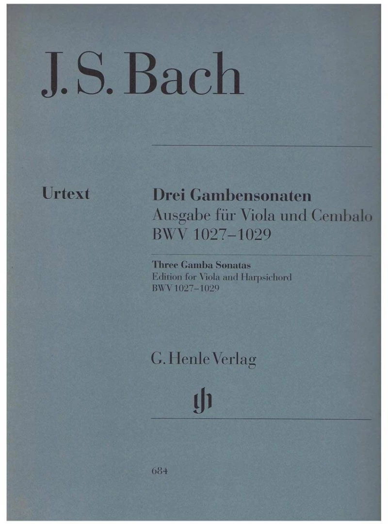 J.s.bach - Three Gamba Sonatas For Viola & Piano