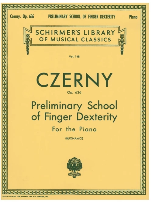 Czerny - Preliminary School Of Finger Dexterity Vol. 148, Op.636