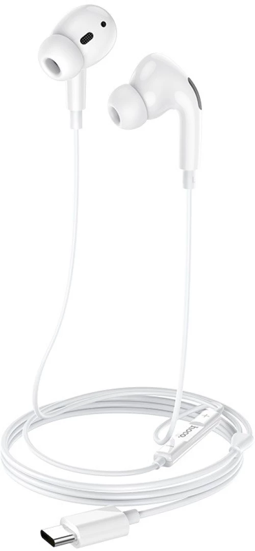 Hands Free Hoco M1 Pro Original Series Earphones Stereo Usb-c Λευκό Με Μικρόφωνο Και Πλήκτρο Λειτουργίας