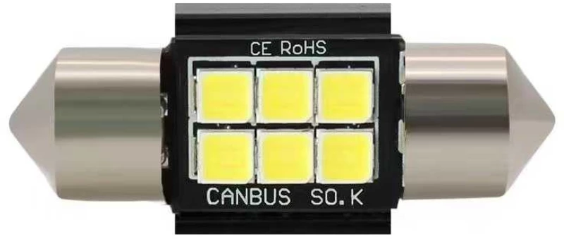 Λαμπτήρας Led - 3030-6-31 - Canbus - 2pcs - 674094