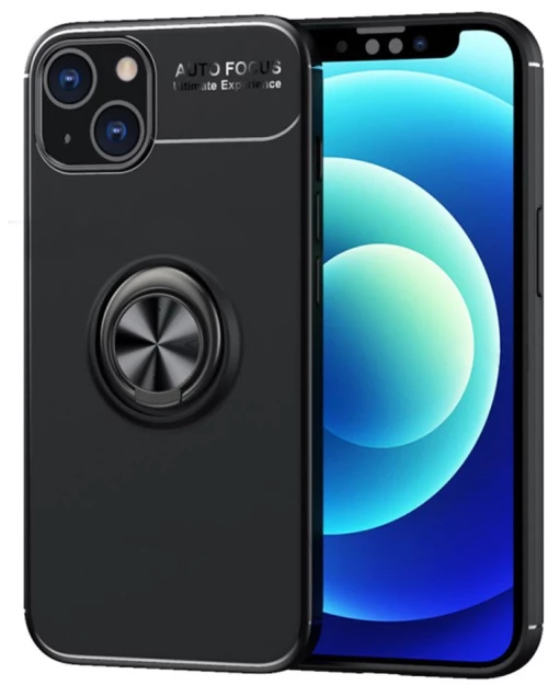 Θήκη Ancus Autofocus Shock Proof Με Ring Holder Για Apple Iphone 13 Mini Μαύρο