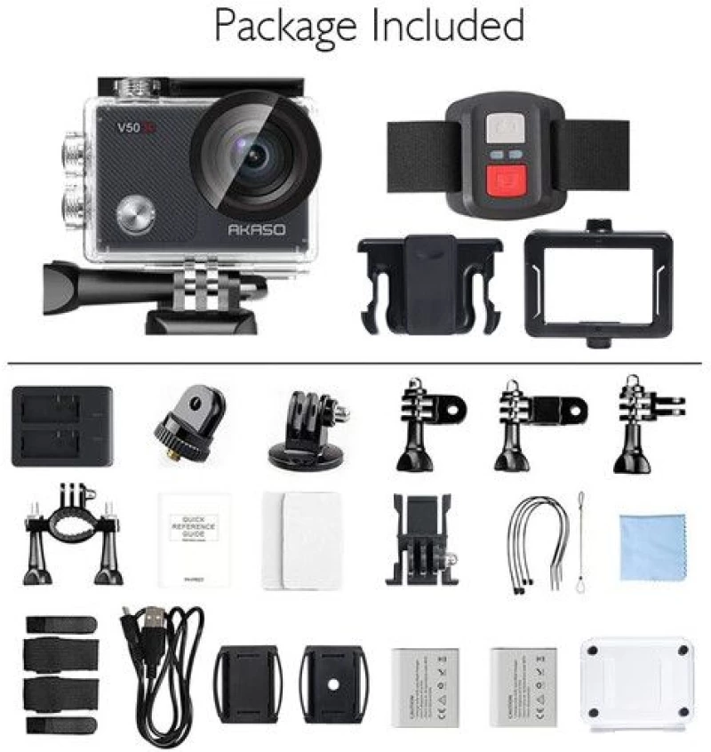 Akaso V50x Action Camera (new Version) With 2 Batteries
