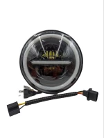 Led Προβολεασ 7'' Η4 Με Angel Eyes 0860