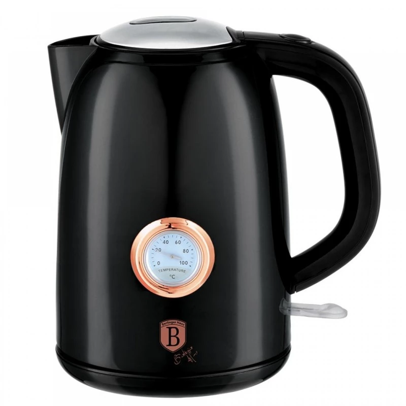 Berlinger Haus Ηλεκτρικός Βραστήρας 2200w Max 1.7lt Black-rose Collection Bh-9077