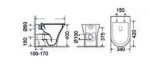 Bianco Ceramica Aida 52 Rimless Ad13000sc Btw - Λεκανη Δαπεδου