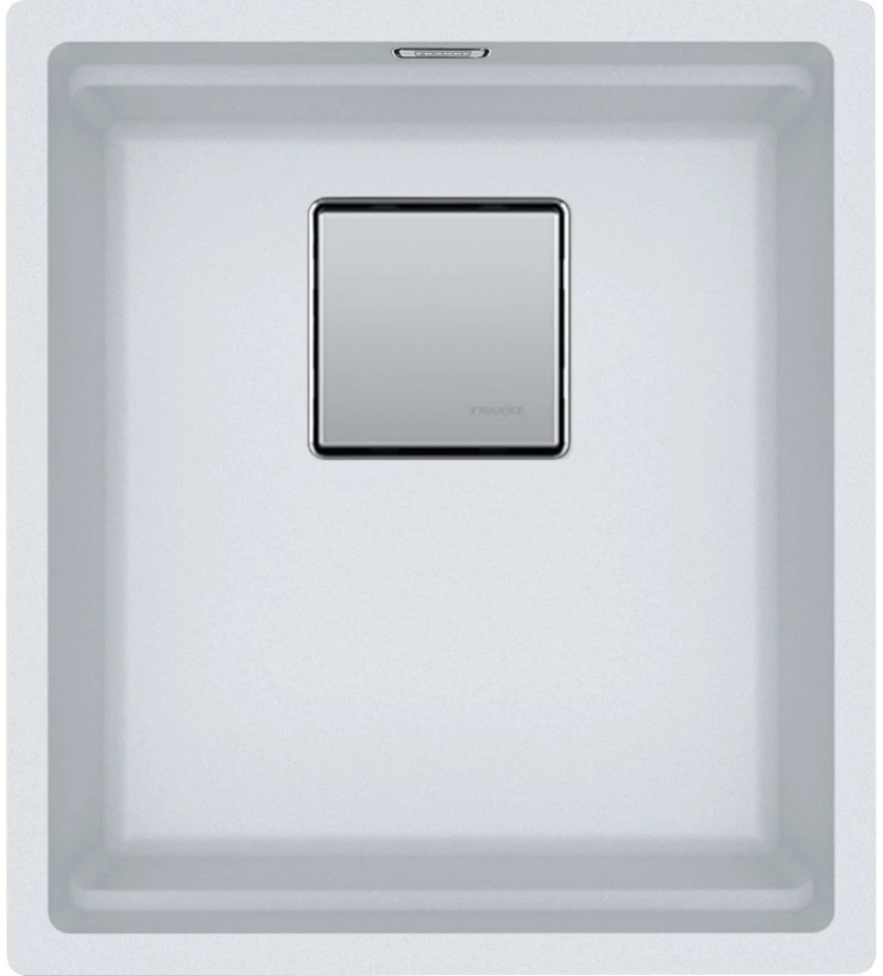 Franke Kubus 2 Kng 110-37 Polar White Υποκαθήμενος Γρανιτένιος Νεροχύτης 45cm