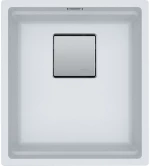 Franke Kubus 2 Kng 110-37 Polar White Υποκαθήμενος Γρανιτένιος Νεροχύτης 45cm