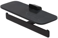 Geesa Shift 9948 Black Matt - Χαρτοθήκη Διπλη Με Εταζέρα