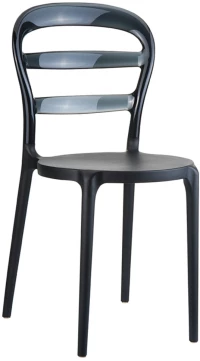 80170 Bibi Black/black Transp.καρεκλα