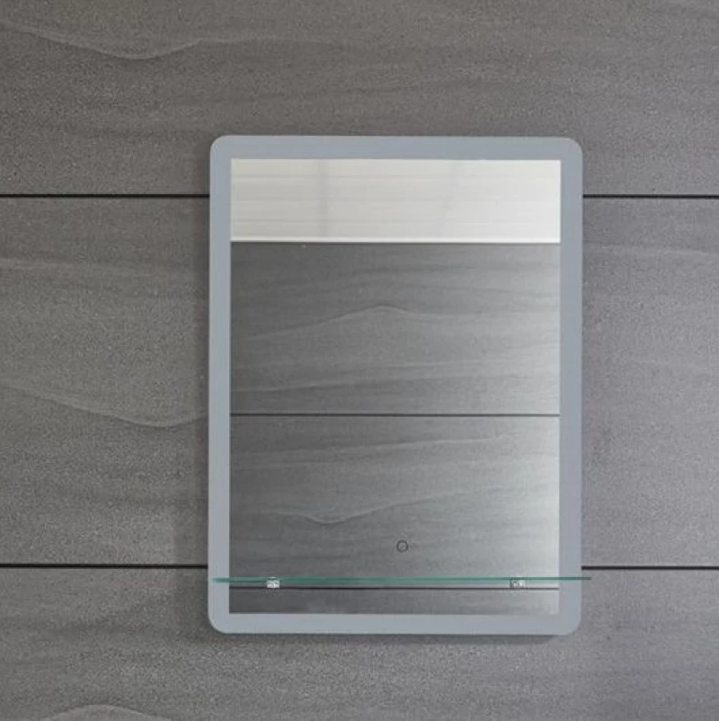 Gloria Nino 60x80 - Καθρέπτης Μπάνιου Led Με Εταζέρα