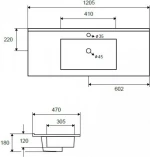 Karag Lt 7506-120 120x47 - Νιπτήρας Επιπλου Μπάνιου