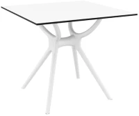 Air Τραπεζι 80χ80εκ. White Laminate 12mm