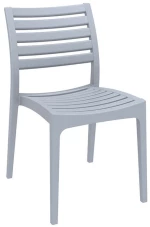 Ares Silver Grey Καρεκλα Πολ/νιου