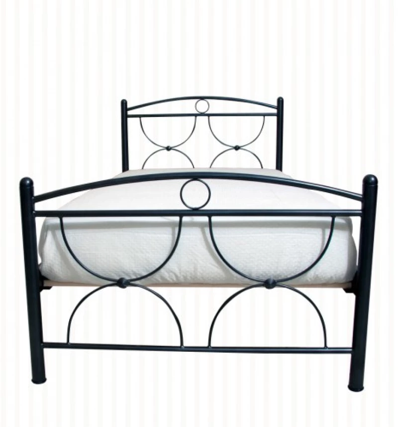 Μεταλλικό Κρεβάτι Metal Casa Χίος Εκρού 90 X 200