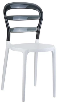 Bibi White/black Transp.καρεκλα