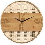 Ρολόι Τοίχου Φυσικό Μέταλλο/mdf 50x50x3.5cm