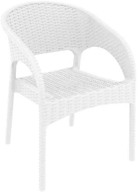 Panama White Πολυθρονα Πολ/νιου 58x64x80εκ.