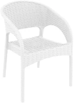 Panama White Πολυθρονα Πολ/νιου 58x64x80εκ.
