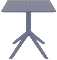 Sky Dark Grey 70x70x74εκ. Τραπεζι Πολ/νιου