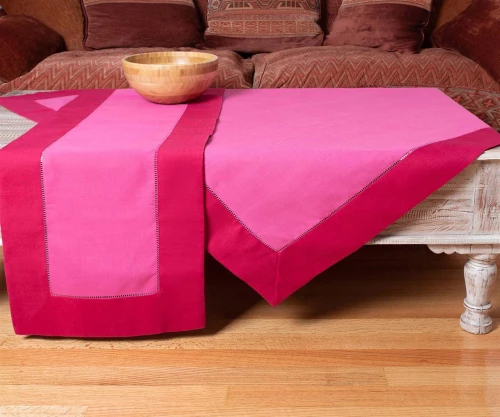 Τραπεζομάντηλα (140cm X 180cm) Bg17φούξια/ανοιχτό Μωβ - -