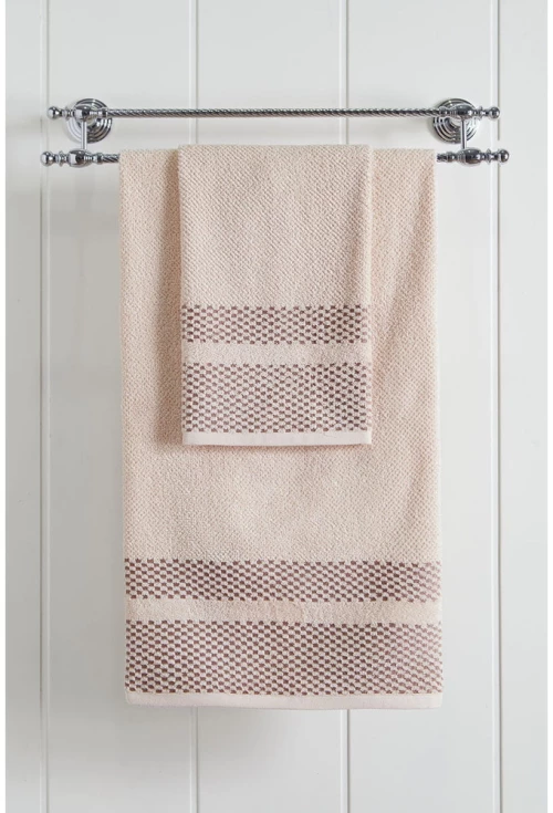 191790 Πετσετα Προσωπου Art 3227 50x90 Εκρου Beauty Home