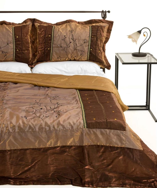 Κουβερλι Σετ (220cm X 240cm + 2 X 50cm X 70cm) 10507 Καφέ - -