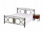 Μεταλλικό Κρεβάτι Metal Casa Κύκλος Εκρού 100 X 200