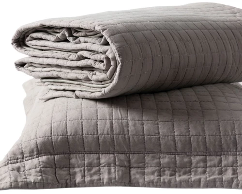 Κουβερλι Σετ (220cm X 240cm + 2 X 50cm X 70cm) Stonewashed Coffee - -