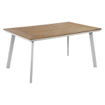Τραπεζι Αλουμινιου Taifa Με Polywood Hm5132.11 Λευκο 160x92x72